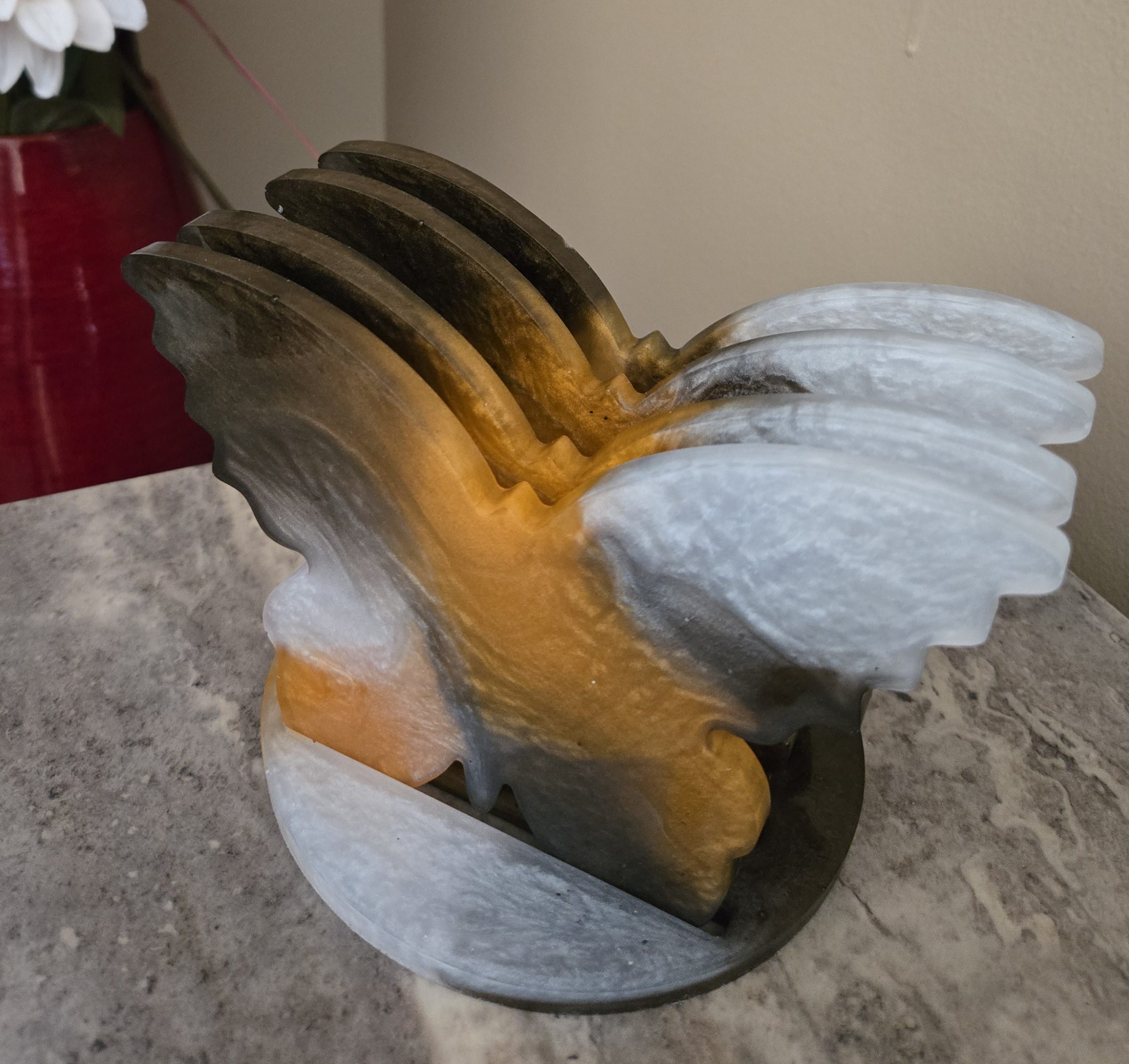 Orange and Brown Butterfly Coasters