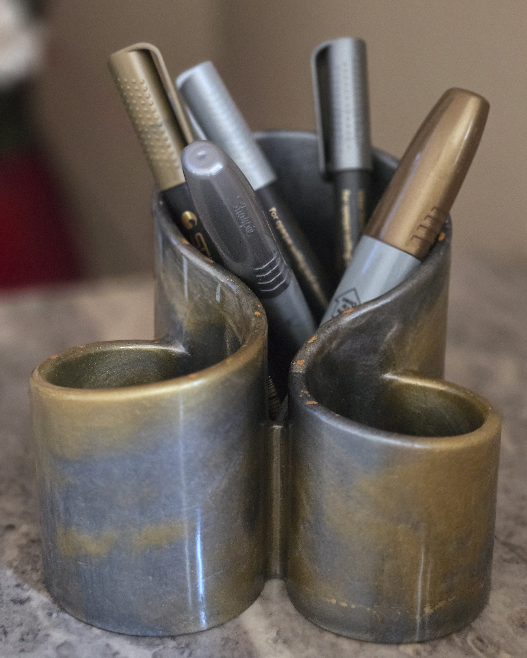 Silver and Gold Holder