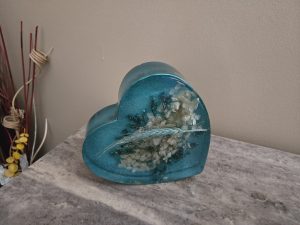 Heart with flowers inside