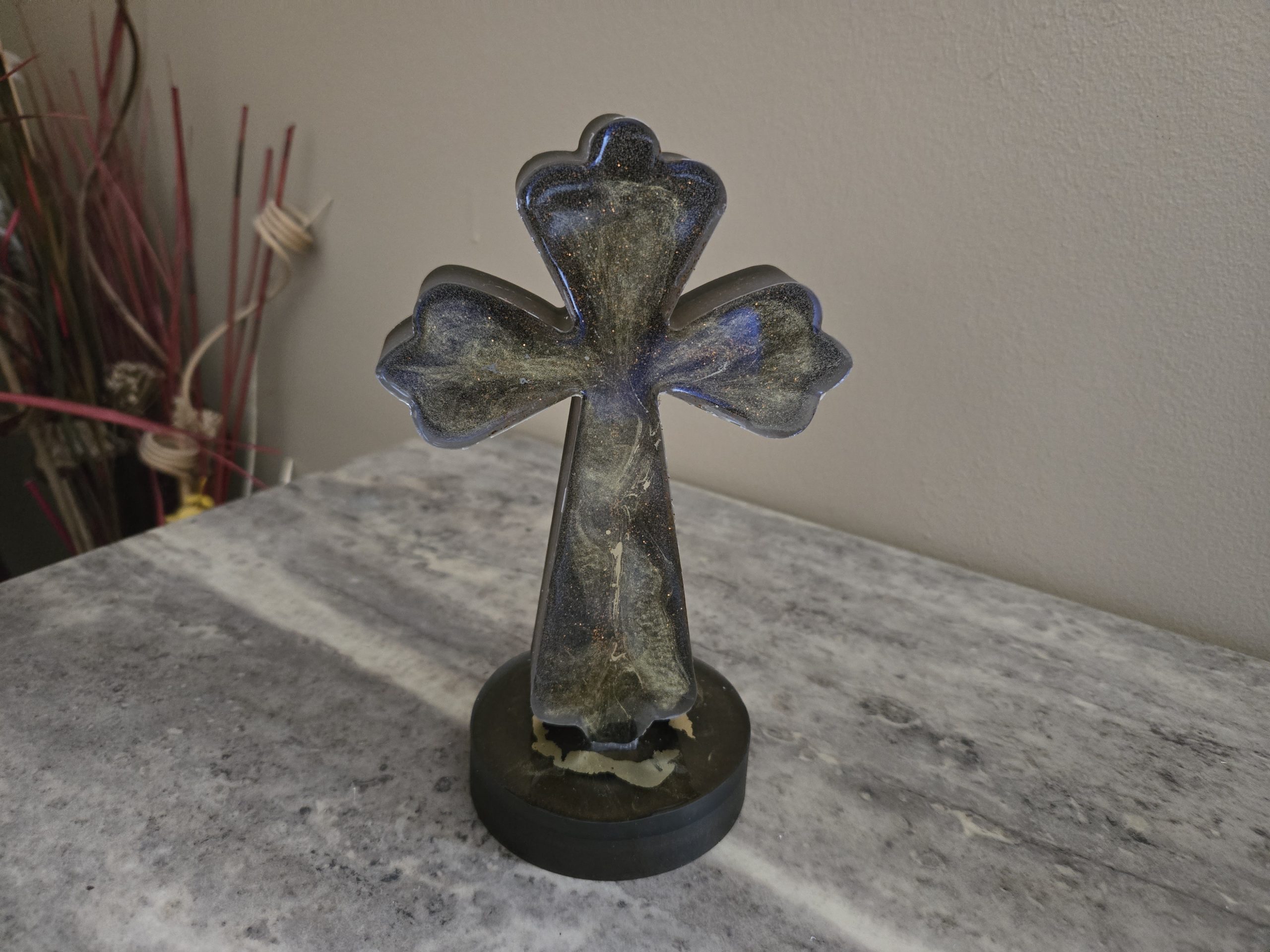 Black & Gold Cross
