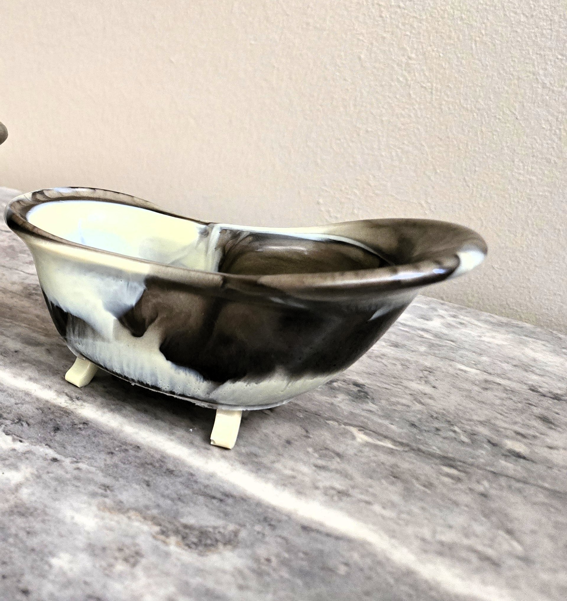 Small Brown and Beige Bathtub